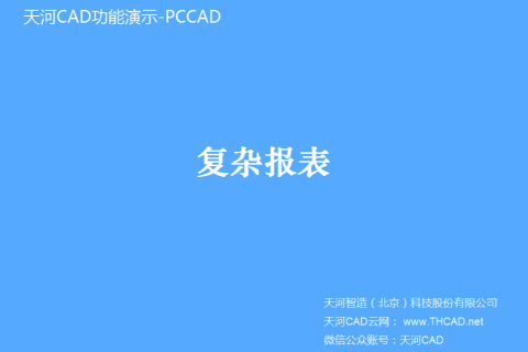 复杂报表
